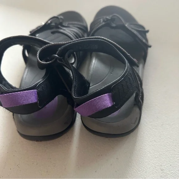 Teva Women's Tirra sandals in black and purple. - Picture 3 of 5